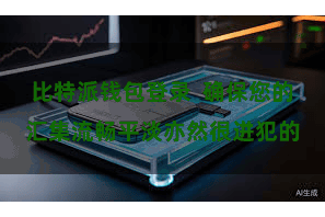 比特派钱包登录  确保您的汇集流畅平淡亦然很进犯的